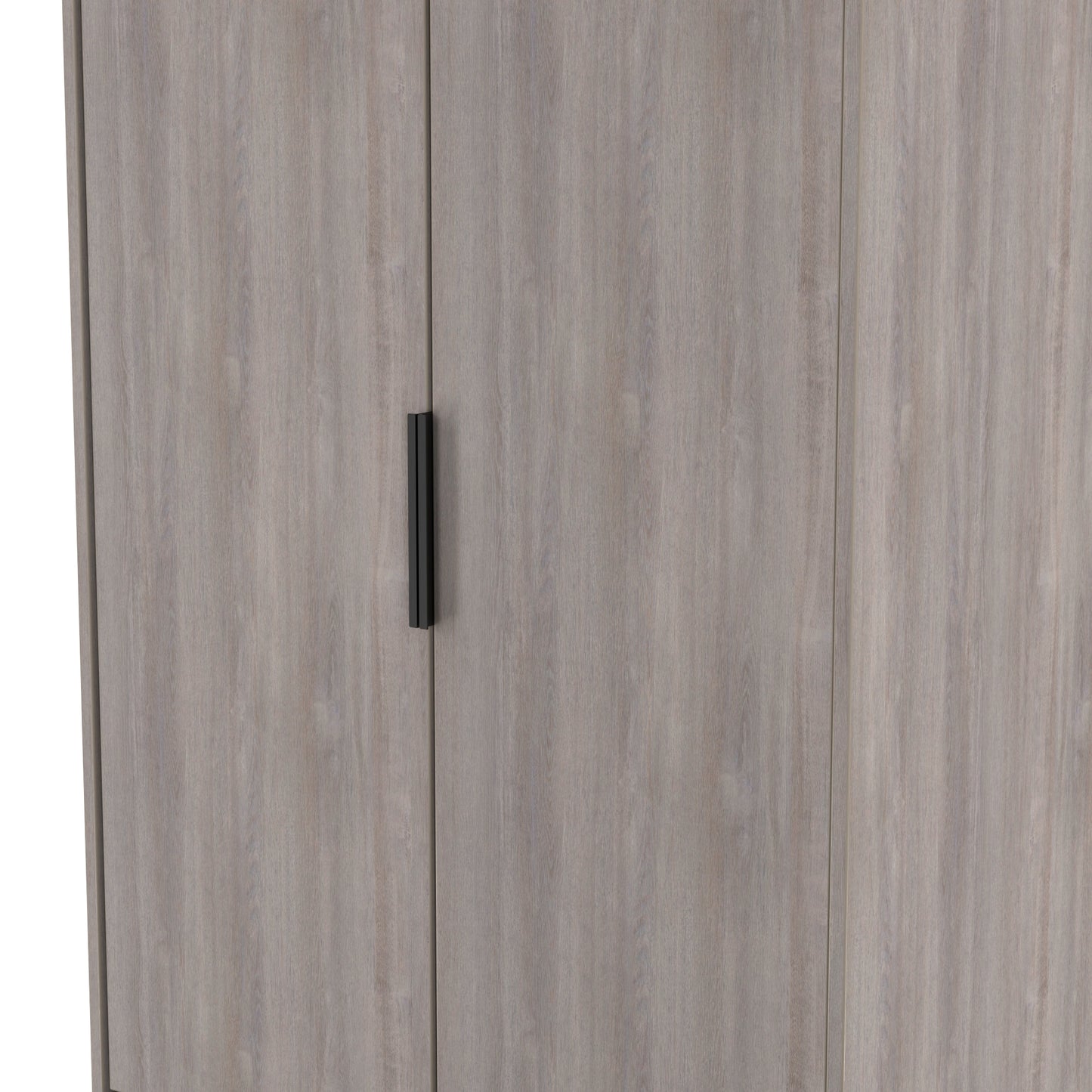 Hong Kong G Tall Wardrobe Light Grey 2 Doors 2 Drawers 197cm