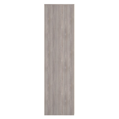 Hong Kong G Tall Wardrobe Light Grey 5 Shelves 197cm