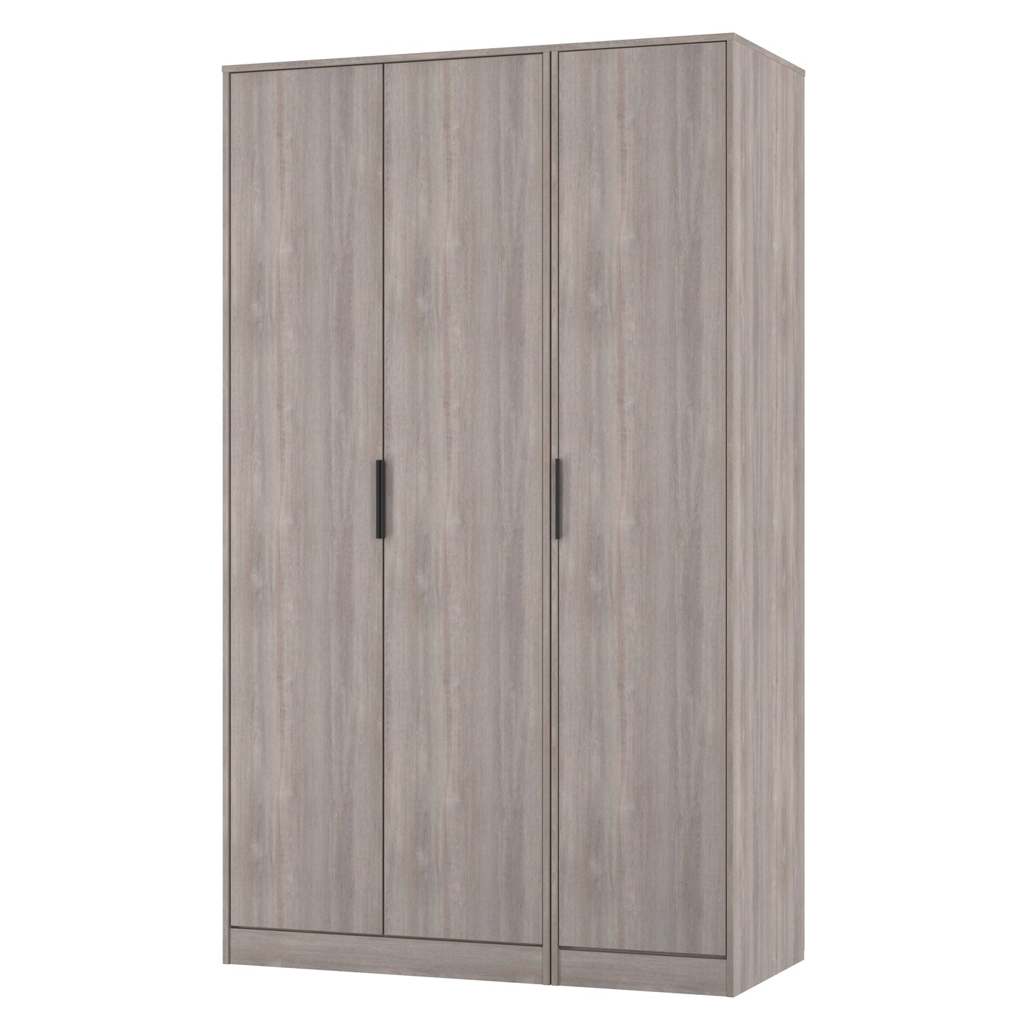 Hong Kong G Tall Wardrobe Light Grey 3 Doors 1 Shelf 198cm