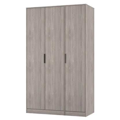 Hong Kong G Tall Wardrobe Light Grey 3 Doors 1 Shelf 198cm
