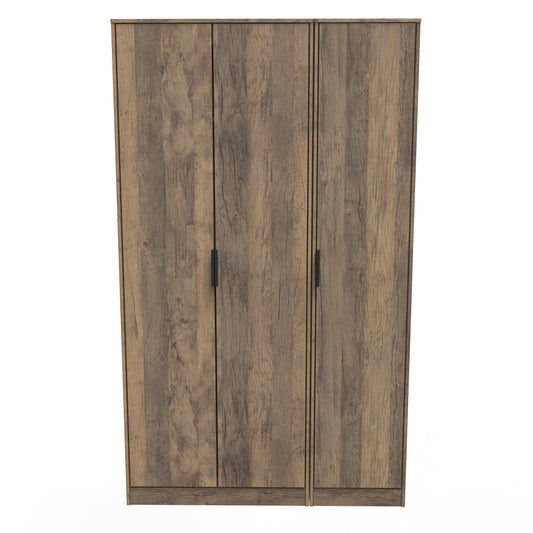 Hong Kong G Tall Wardrobe Oak 3 Doors 1 Shelf 198cm