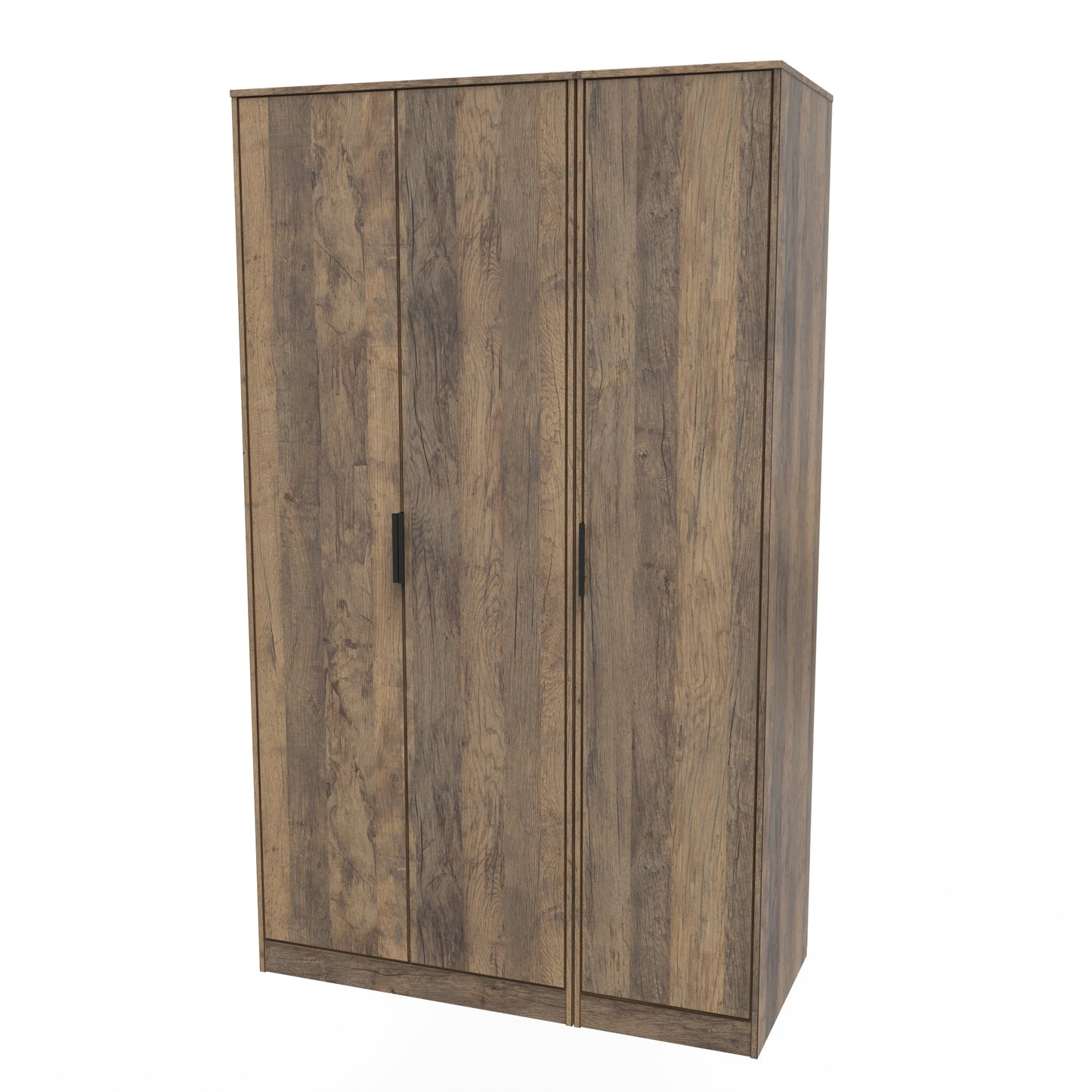 Hong Kong G Tall Wardrobe Oak 3 Doors 1 Shelf 198cm