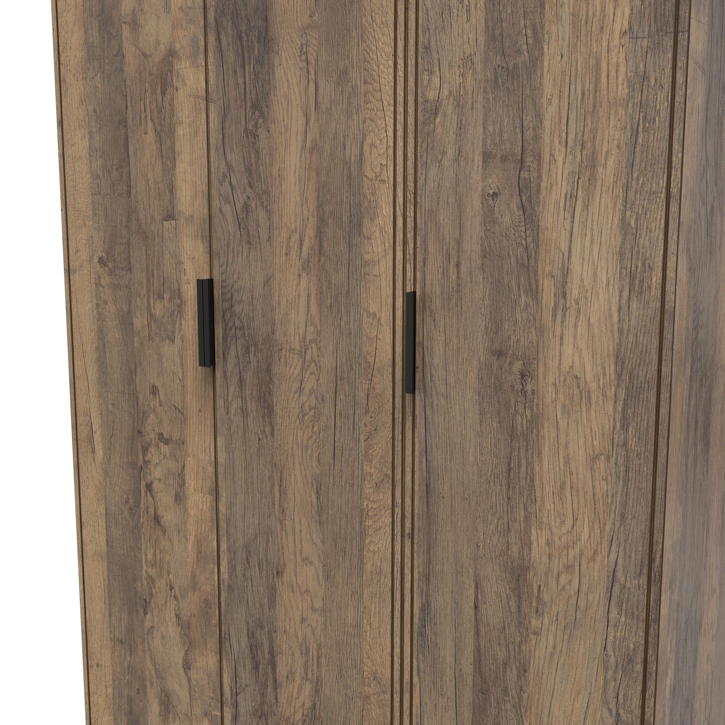 Hong Kong G Tall Wardrobe Oak 3 Doors 1 Shelf 198cm