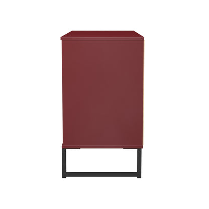 Hong Kong G TV Unit Red 2 Shelves 3 Drawers 97cm