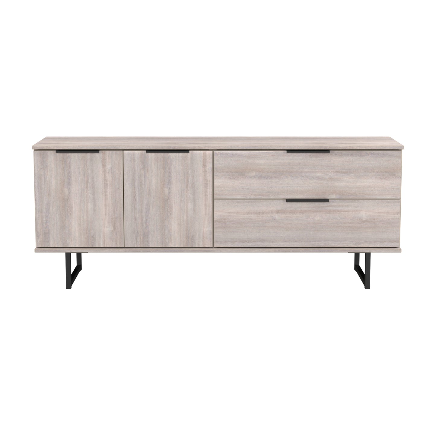 Hong Kong G Large Sideboard Light Grey 2 Doors 2 Drawers 147cm