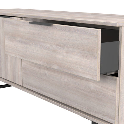 Hong Kong G Large Sideboard Light Grey 2 Doors 2 Drawers 147cm