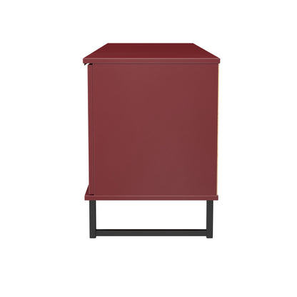 Hong Kong G TV Unit Red 1 Shelf 1 Drawer 2 Doors 144cm
