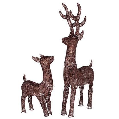 LED Reindeer Set - 70cm (80 LED)  & 90cm (100 LED) by Wensum