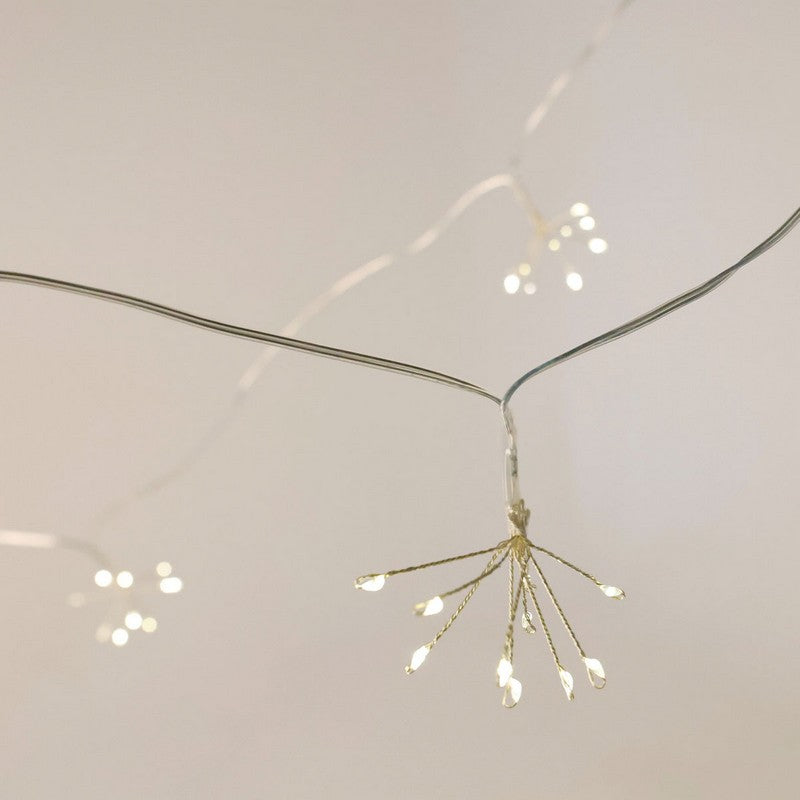 String Fairy Christmas Lights Warm White Outdoor 80 LED - 10m Dandelion by Wensum