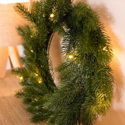 LED Wreath Christmas Decoration Green - 50.8cm by Wensum Primary Image