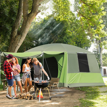 Tunnel Tent Camping Shelter w/ Porch