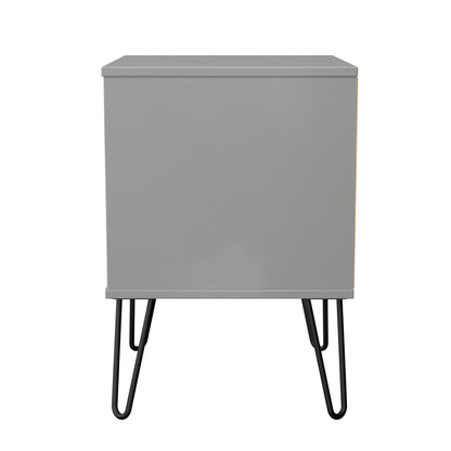 Harlequin Bedside Table Grey 2 Drawers 60cm