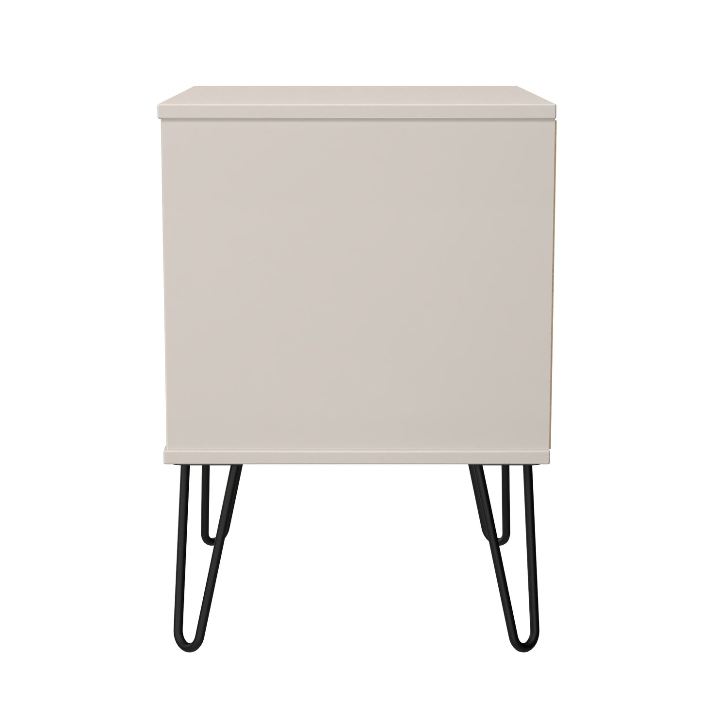 Harlequin Bedside Table Off-White 2 Drawers 60cm