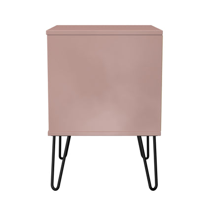 Harlequin Bedside Table Pink 2 Drawers 60cm