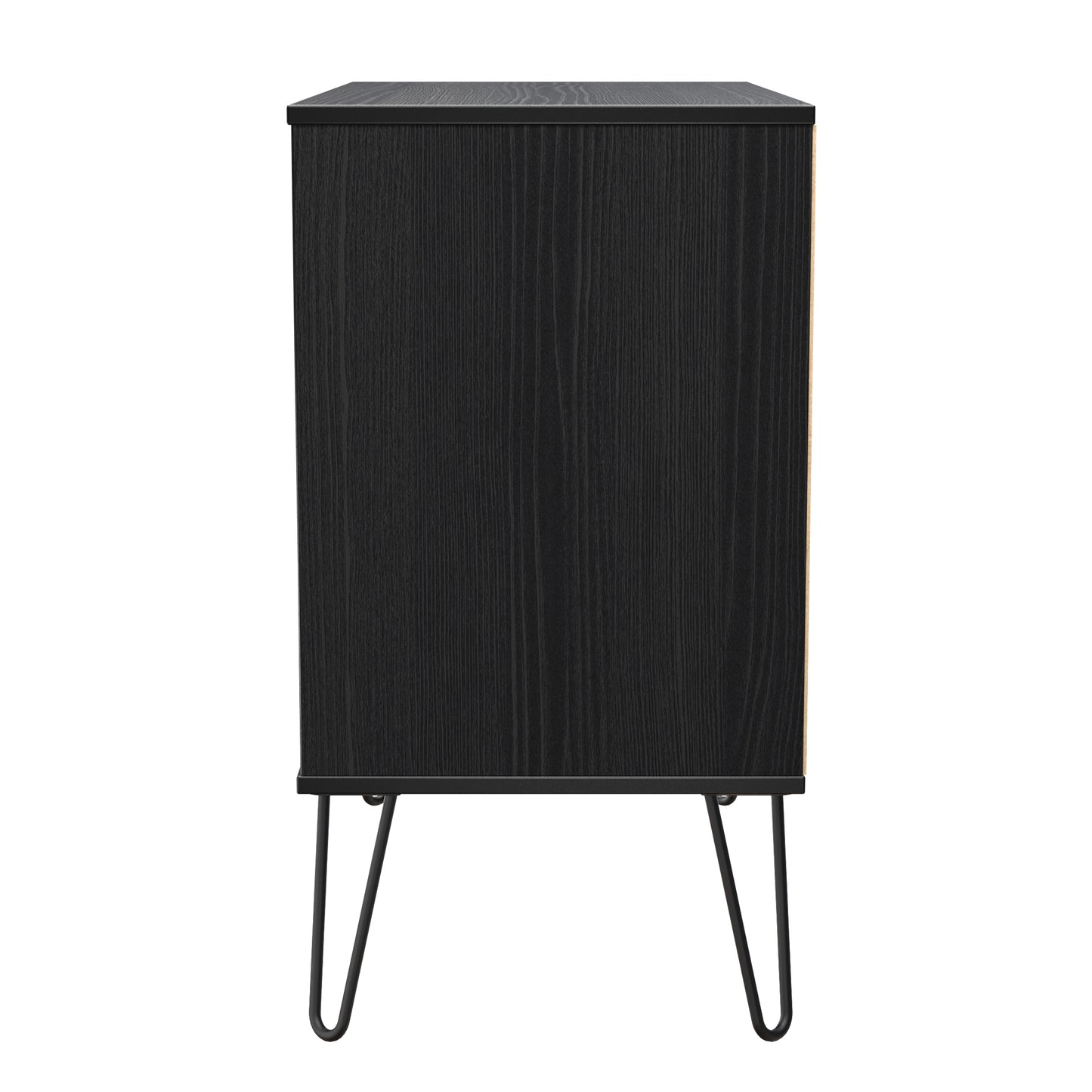 Harlequin Chest of Drawers Black 3 Drawers 77cm