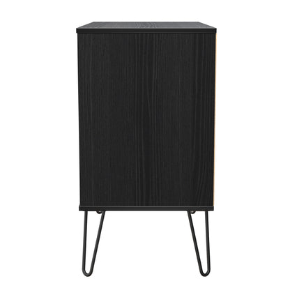 Harlequin Chest of Drawers Black 3 Drawers 77cm