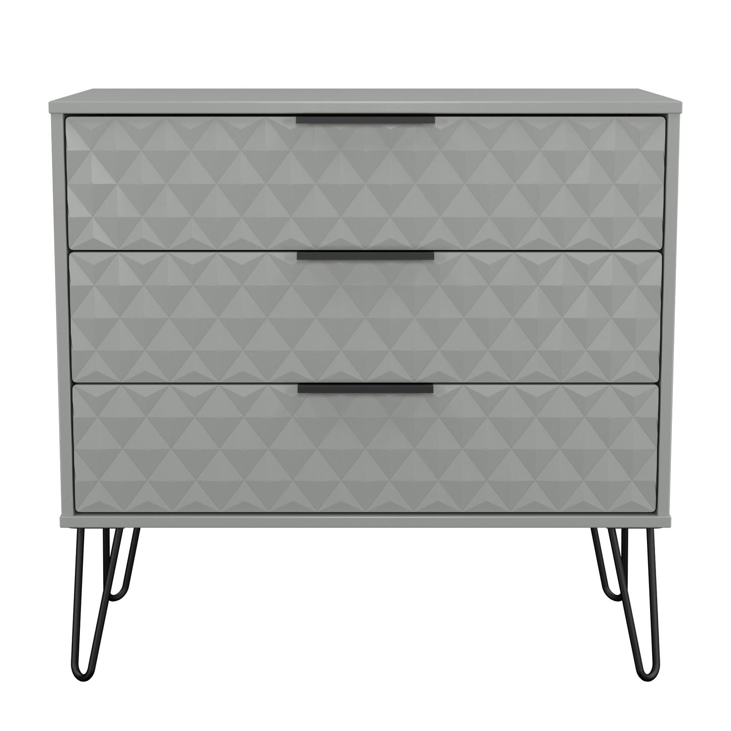 Harlequin Chest of Drawers Grey 3 Drawers 77cm