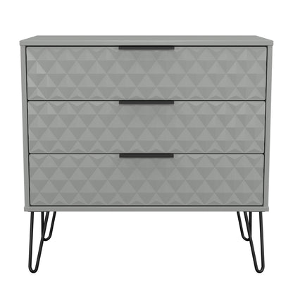 Harlequin Chest of Drawers Grey 3 Drawers 77cm