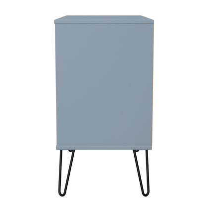 Harlequin Chest of Drawers Light Blue 3 Drawers 77cm