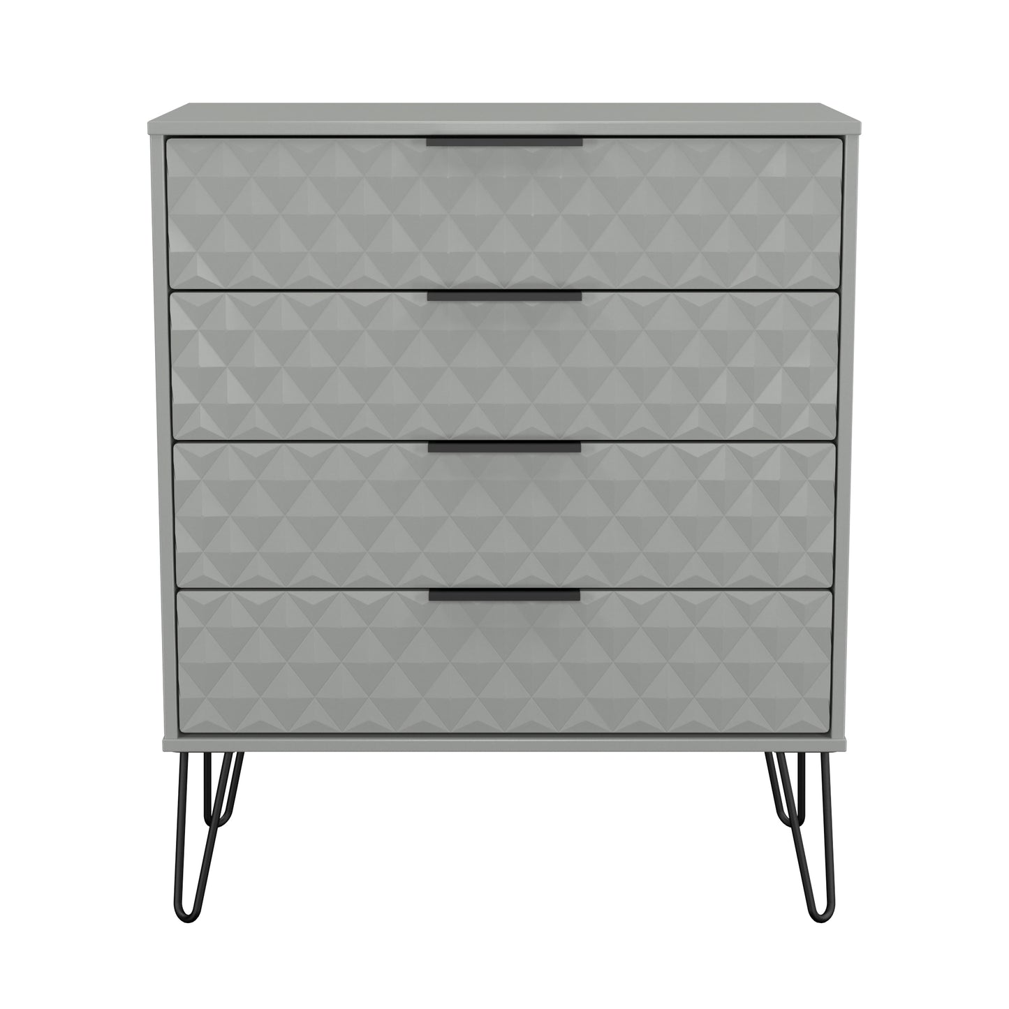 Harlequin Chest of Drawers Grey 4 Drawers 93cm