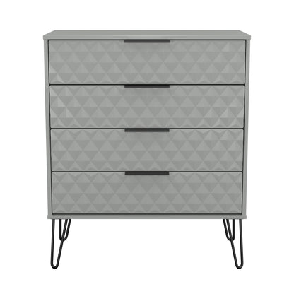Harlequin Chest of Drawers Grey 4 Drawers 93cm