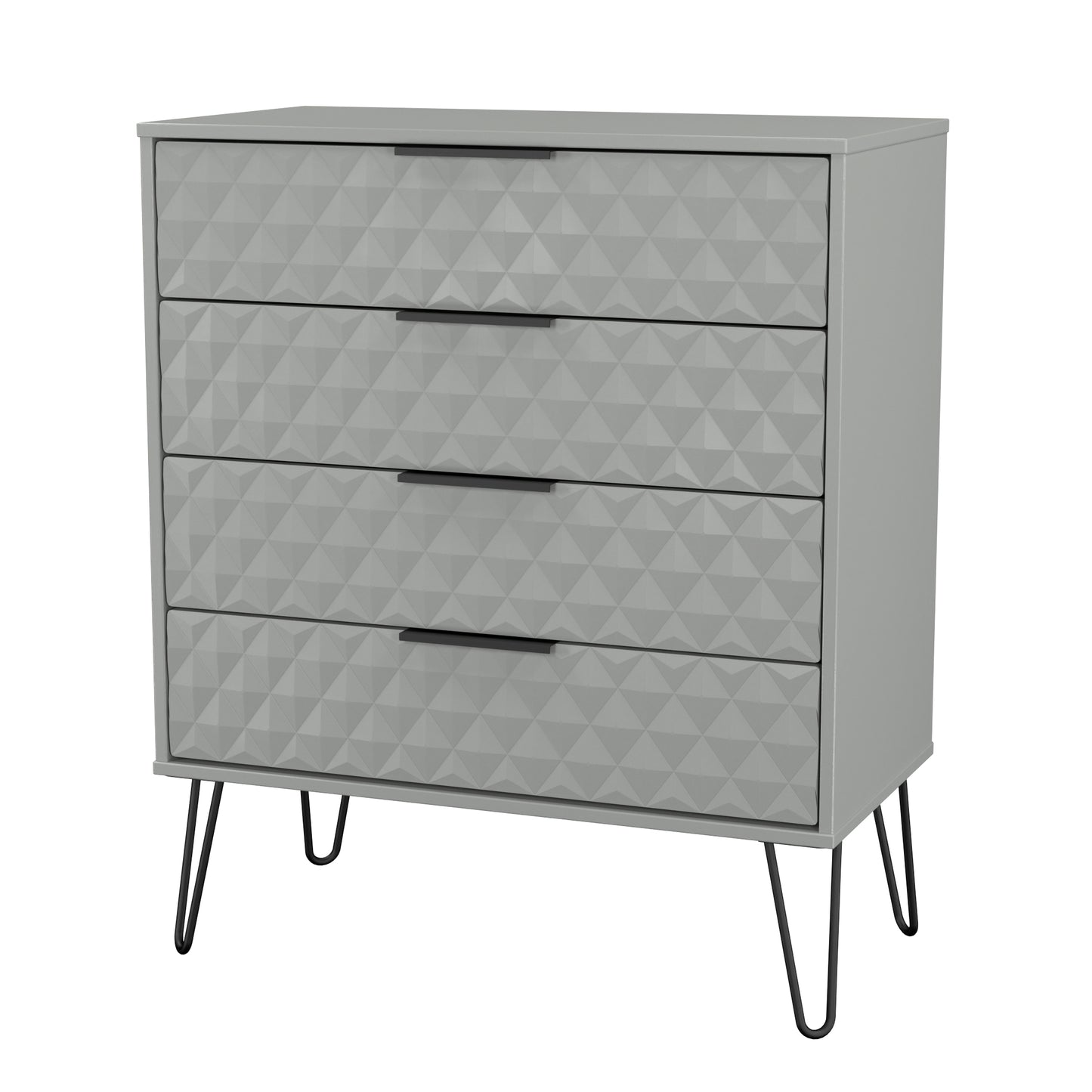 Harlequin Chest of Drawers Grey 4 Drawers 93cm