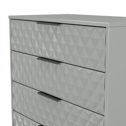 Harlequin Chest of Drawers Grey 4 Drawers 93cm