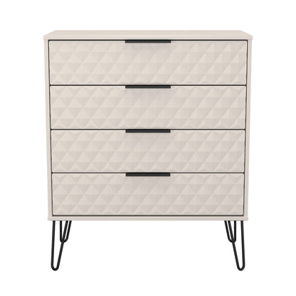 Harlequin Chest of Drawers Off-White 4 Drawers 93cm