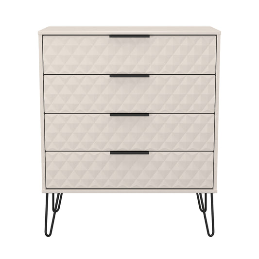 Harlequin Chest of Drawers Off-White 4 Drawers 93cm
