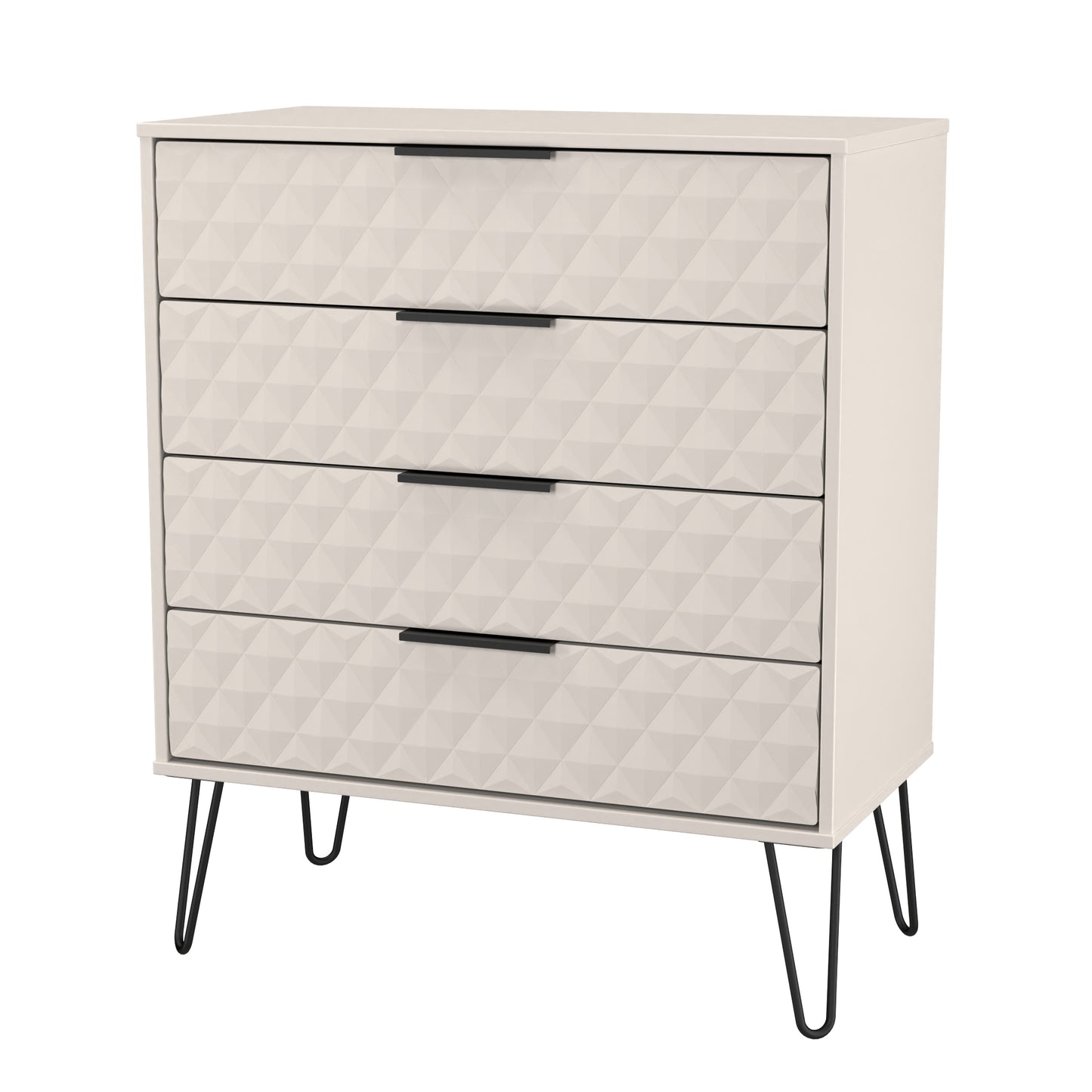 Harlequin Chest of Drawers Off-White 4 Drawers 93cm
