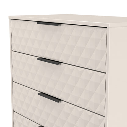 Harlequin Chest of Drawers Off-White 4 Drawers 93cm