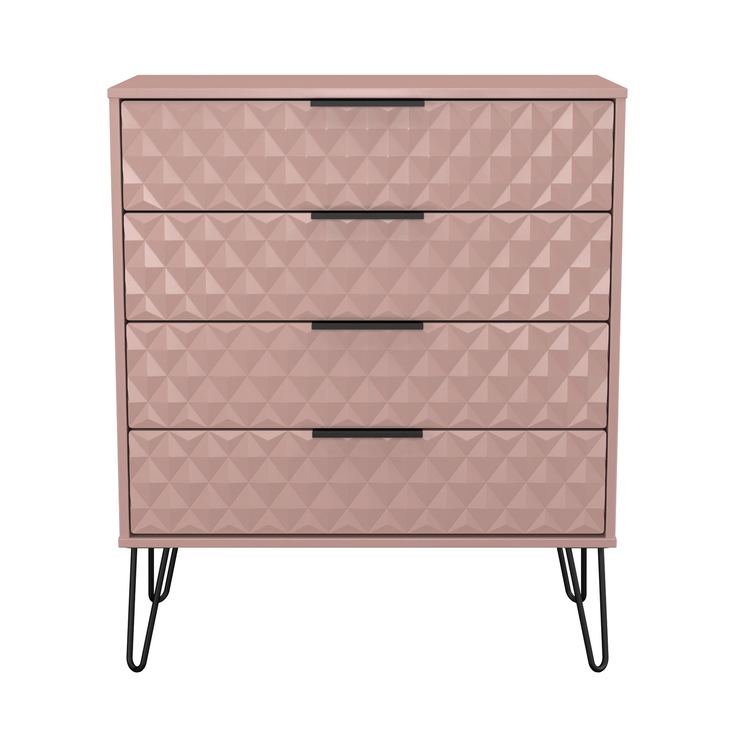 Harlequin Chest of Drawers Pink 4 Drawers 93cm