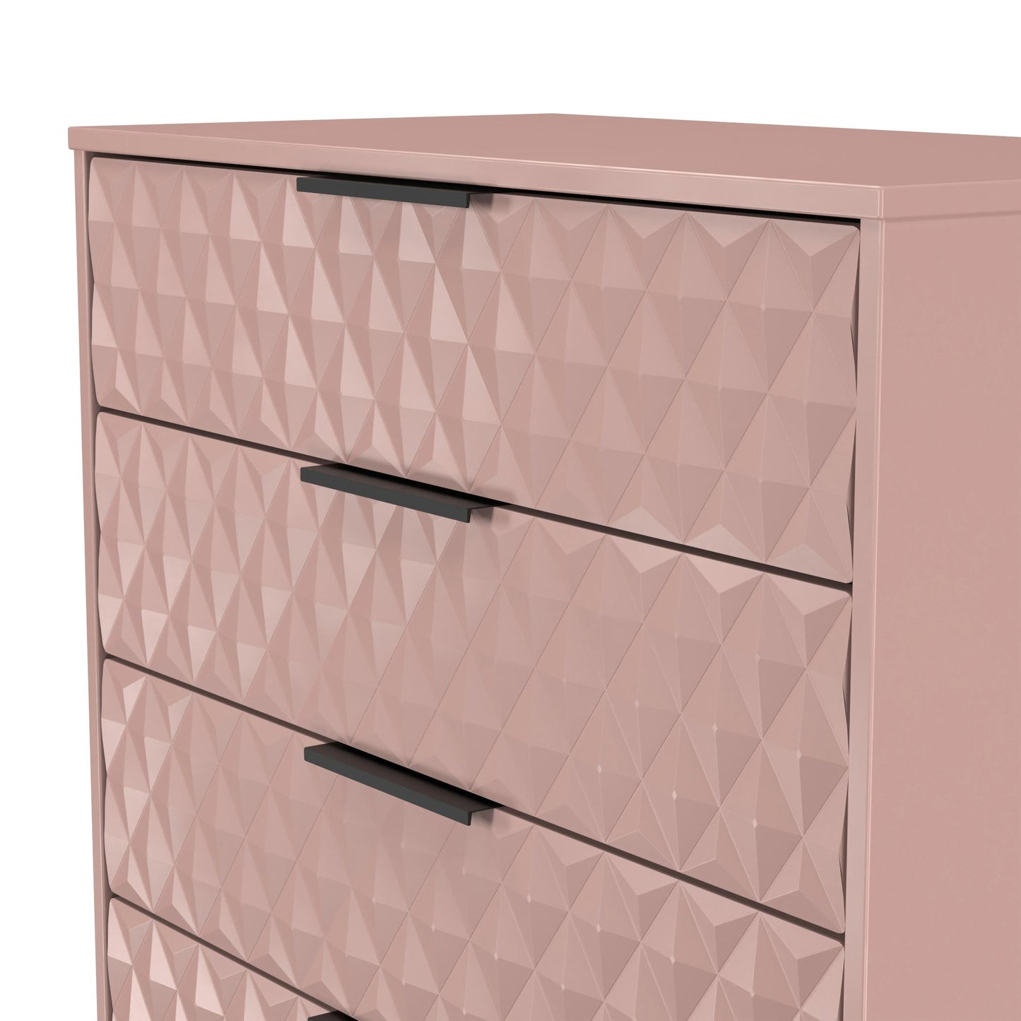 Harlequin Chest of Drawers Pink 4 Drawers 93cm