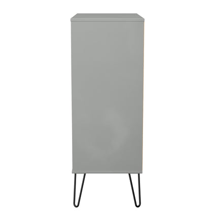 Harlequin Tall Chest of Drawers Grey 5 Drawers 109cm