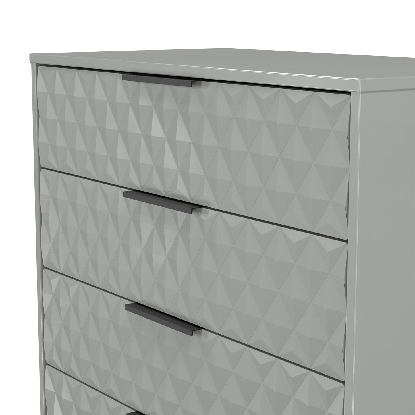 Harlequin Tall Chest of Drawers Grey 5 Drawers 109cm