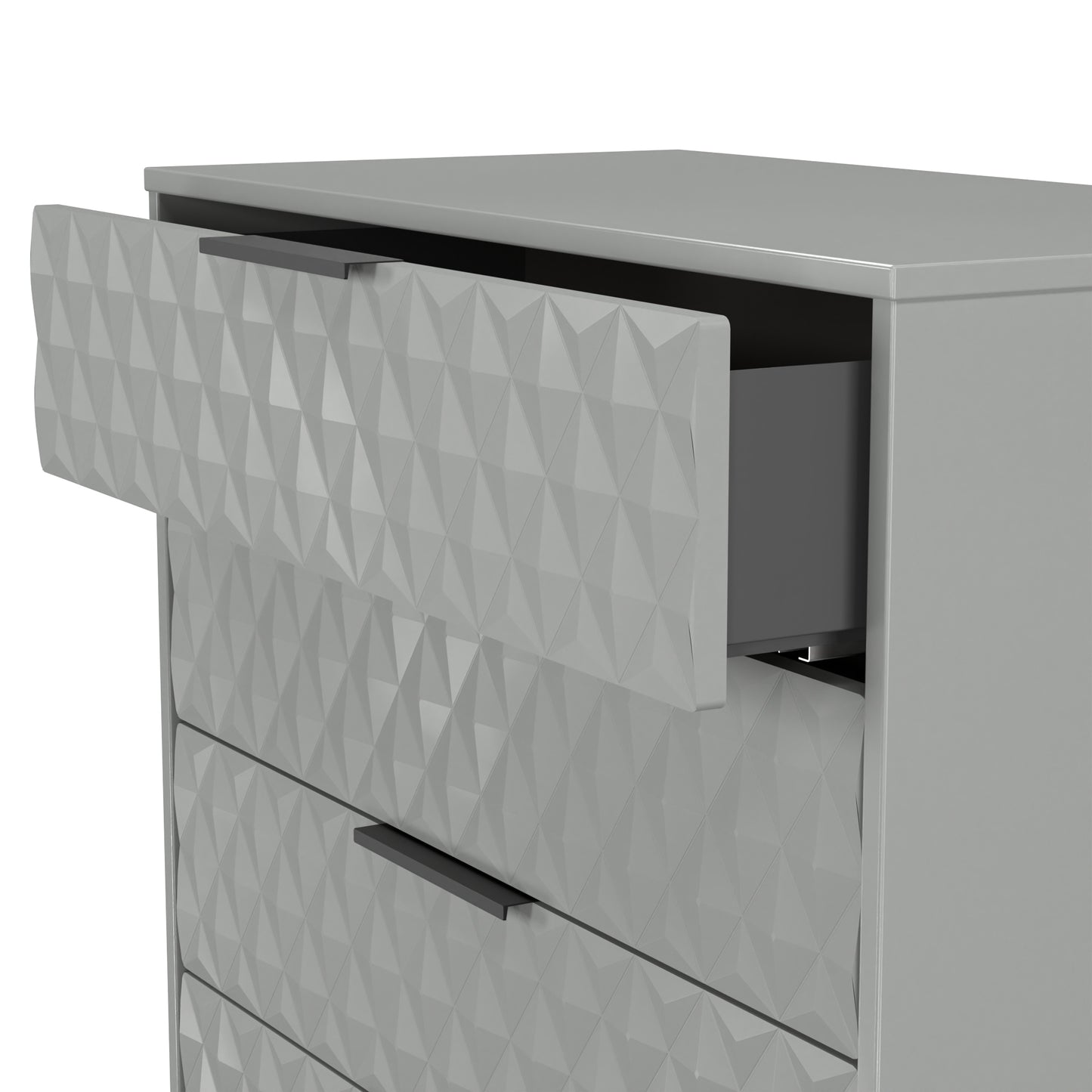 Harlequin Tall Chest of Drawers Grey 5 Drawers 109cm
