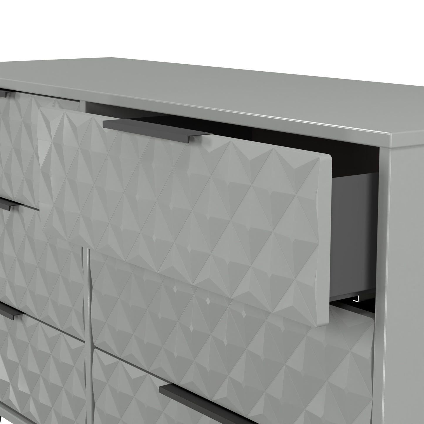 Harlequin Large Chest of Drawers Grey 6 Drawers 115cm