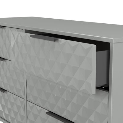Harlequin Large Chest of Drawers Grey 6 Drawers 115cm
