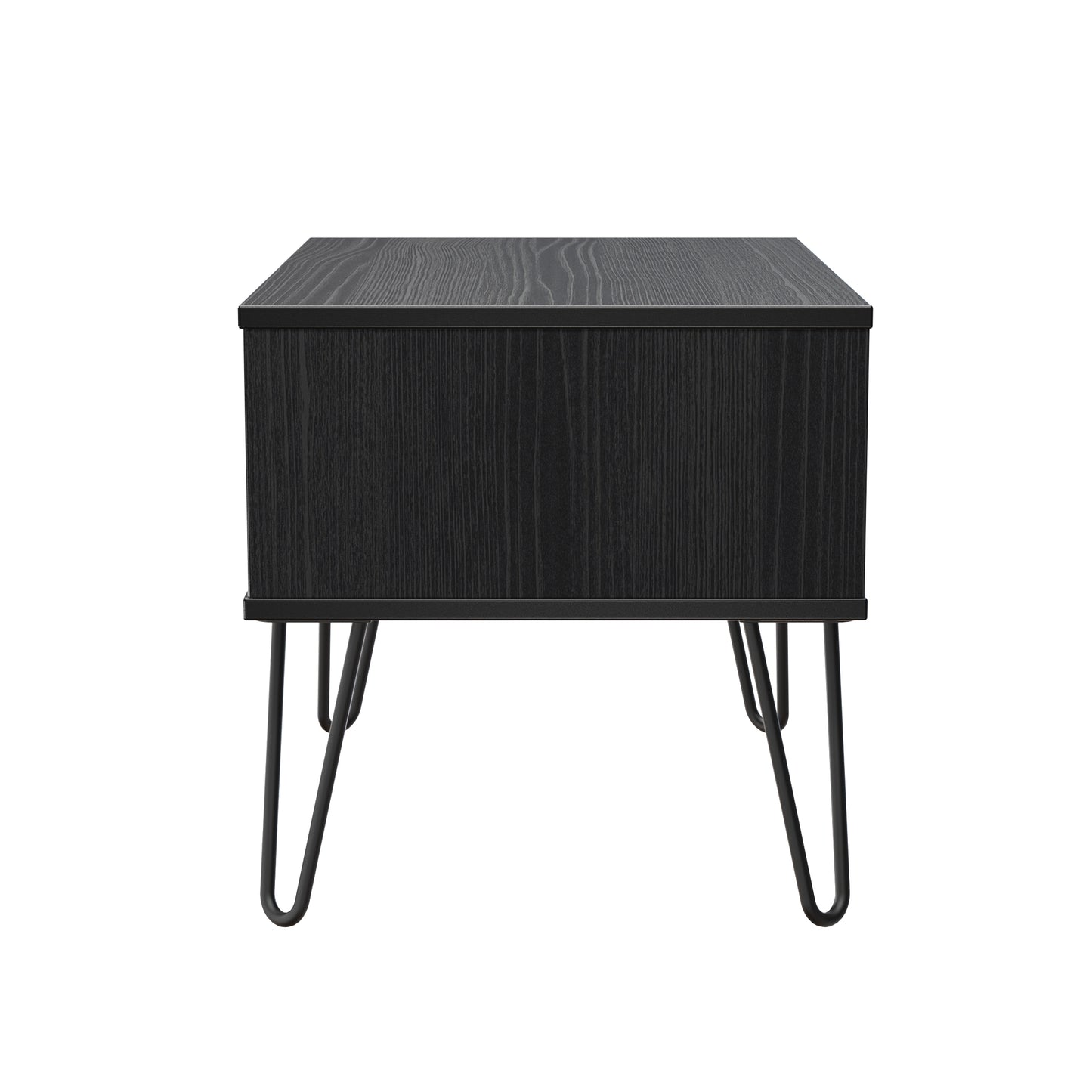Harlequin Side Table Black 1 Drawer 58cm