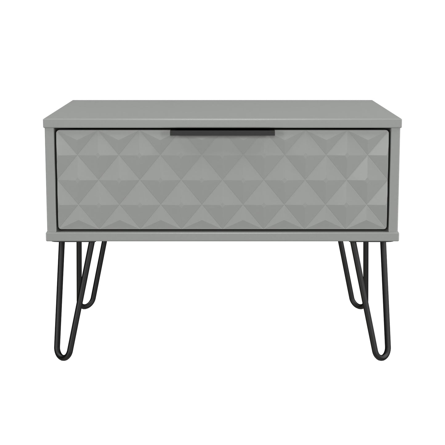 Harlequin Side Table Grey 1 Drawer 58cm