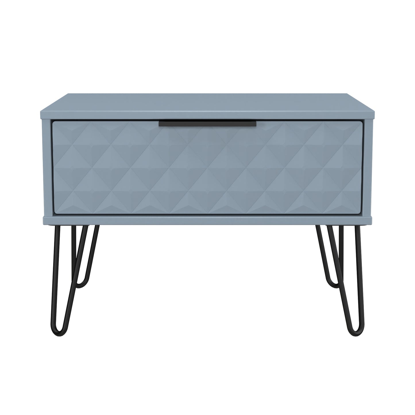Harlequin Side Table Light Blue 1 Drawer 58cm