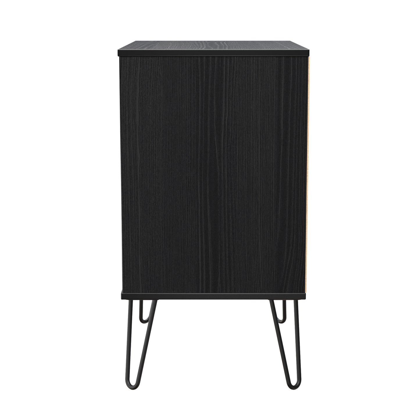 Harlequin Chest of Drawers Black 3 Drawers 76cm