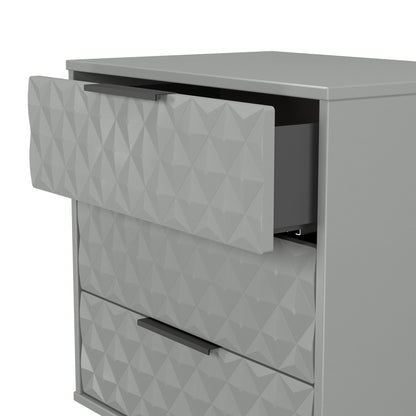 Harlequin Chest of Drawers Grey 3 Drawers 76cm