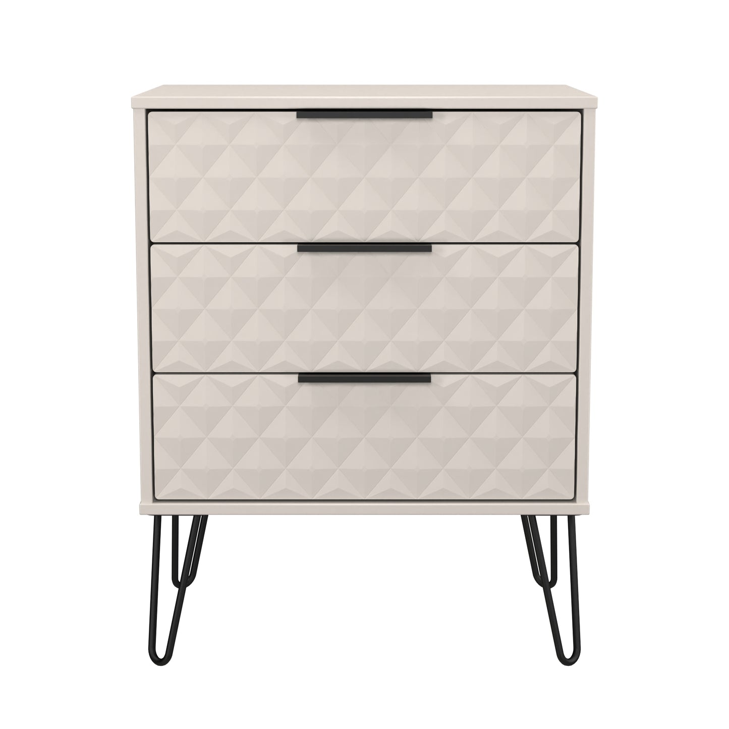Harlequin Chest of Drawers Off-White 3 Drawers 76cm