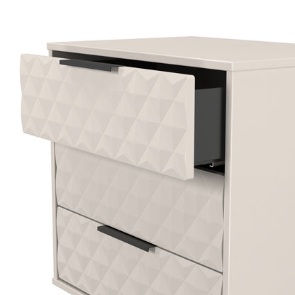 Harlequin Chest of Drawers Off-White 3 Drawers 76cm