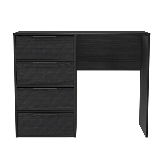 Harlequin Desk Black 4 Drawers 97cm