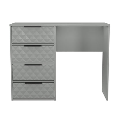 Harlequin Desk Grey 4 Drawers 97cm
