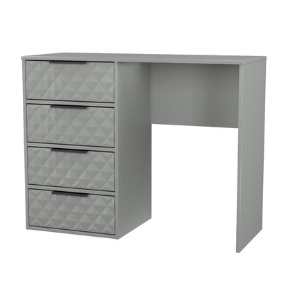 Harlequin Desk Grey 4 Drawers 97cm