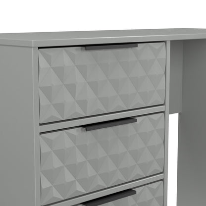 Harlequin Desk Grey 4 Drawers 97cm