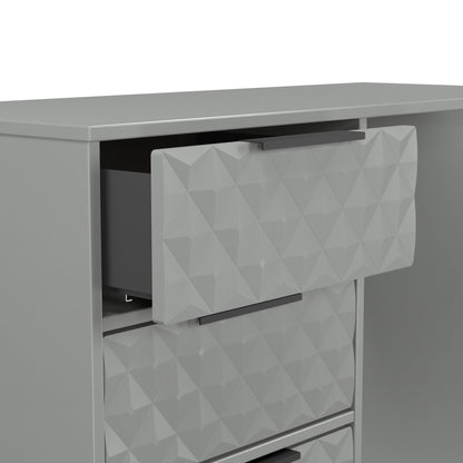 Harlequin Desk Grey 4 Drawers 97cm